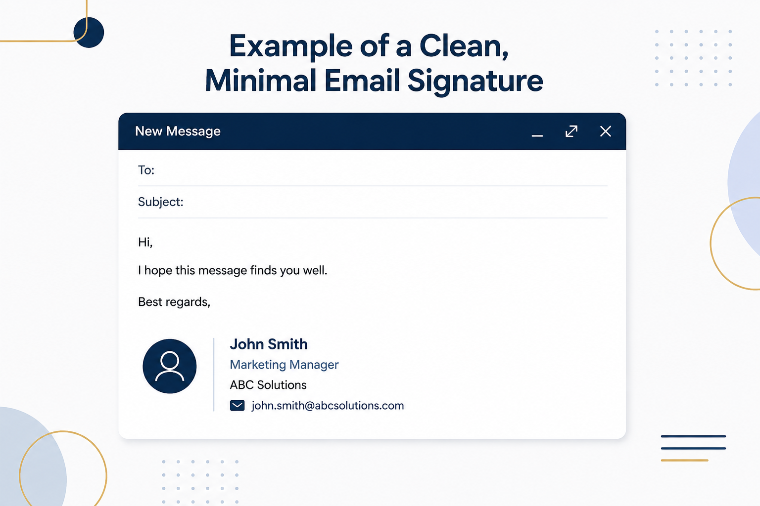 Clean email signature